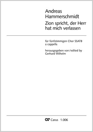 Zion spricht, der Herr hat mich verlassen Partitur