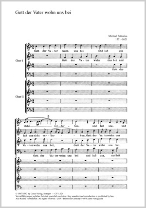 Michael Praetorius: Gott, der Vater, wohn uns bei - Noten | Carus-Verlag