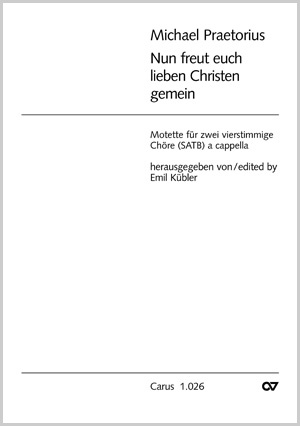 Nun freut euch lieben Christen aus: Musae Sioniae I, 1605 Partitur