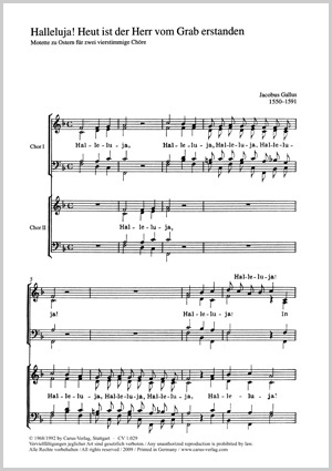Halleluja! In deiner Auferstehung Score