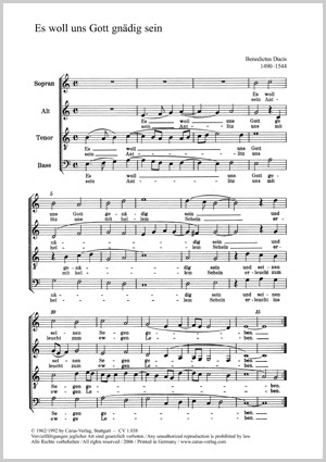 Zwei Choralmotetten zu 4 Stimmen (Ducis) - Noten | Carus-Verlag