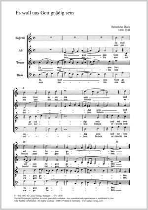 Zwei Choralmotetten zu 4 Stimmen (Ducis) Score