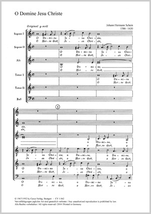 O Domine Jesu Christe Score