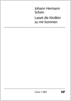 Lasset die Kindlein zu mir kommen Score