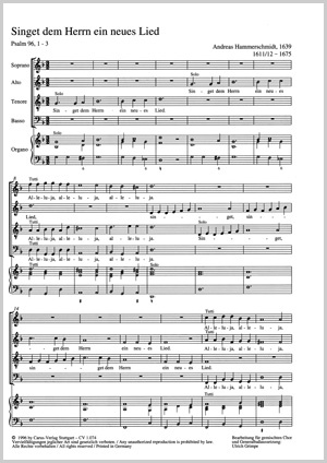 Thumbnail: Andreas Hammerschmidt: Singet dem Herrn ein neues Lied