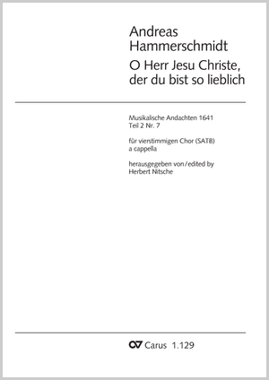 O Herr Jesu Christe Partitur