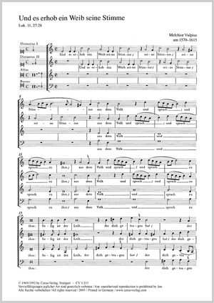 Und es erhob ein Weib seine Stimme Score