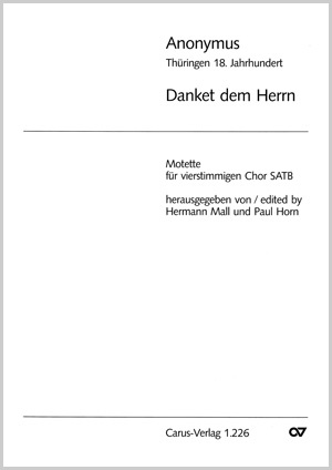 Danket dem Herren, denn er ist freundlich - Noten | Carus-Verlag