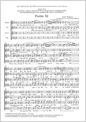 Psalm 32 Partitur