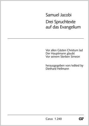 Drei Spruchtexte auf das Evangelium Score