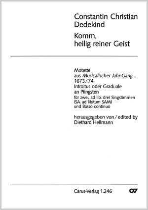Komm, heilig reiner Geist aus: Musicalischer Jahr-Gang, 1673/74 Score