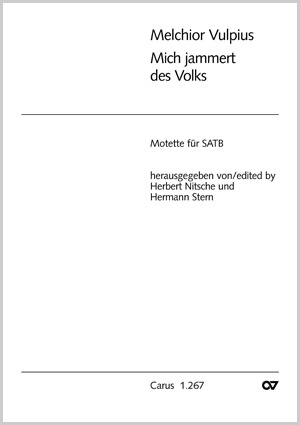 Mich jammert des Volks Partitur