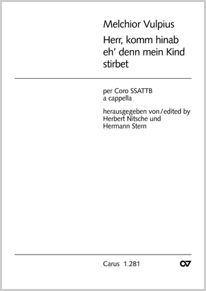 Herr, komm hinab, eh’ denn mein Partitur