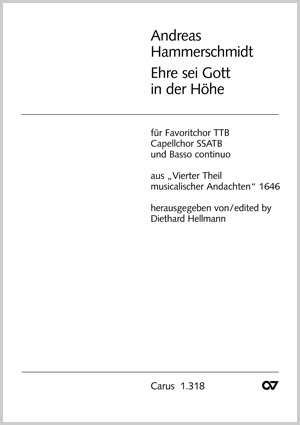 Andreas Hammerschmidt: Ehre sei Gott in der Höhe - Noten | Carus-Verlag