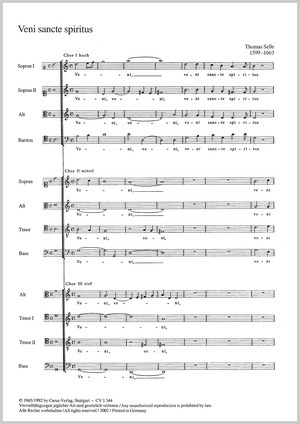 Veni sancte spiritus Score