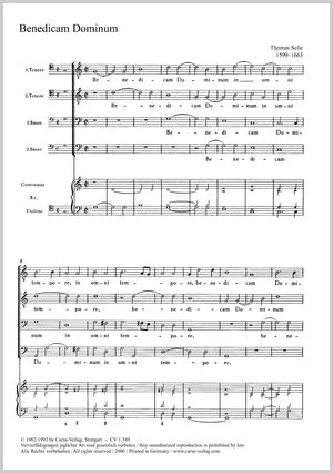 Benedicam Dominum Partitur