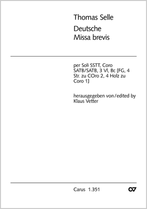 Thomas Selle: Deutsche Missa brevis - Noten | Carus-Verlag