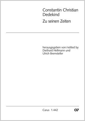 Constantin Christian Dedekind: Zu seinen Zeiten wird blühen - Noten | Carus-Verlag