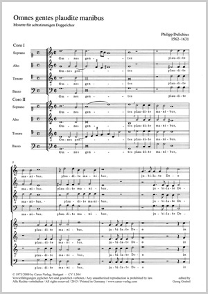 Omnes gentes plaudite Partitur