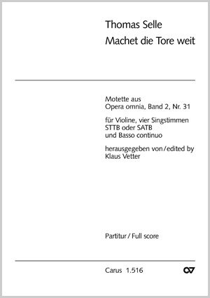 Machet die Tore weit aus: Opera omnia, Band 2, Nr. 31 Partitur