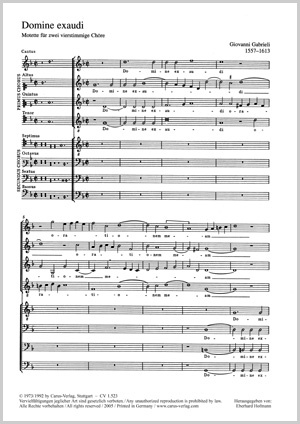 Domine exaudi orationem Score