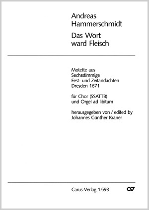 Andreas Hammerschmidt: Das Wort ward Fleisch - Noten | Carus-Verlag