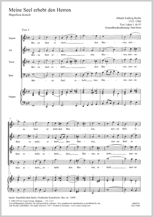 Magnificat Score