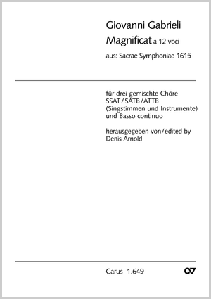 Magnificat à 12 voci Score