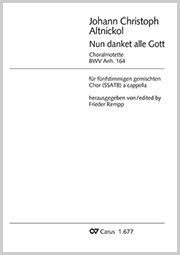 Nun danket alle Gott Partition