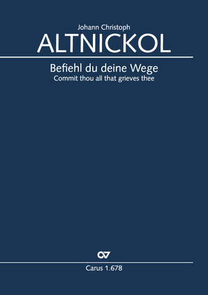 Commit thou all that grieves thee Conducteur