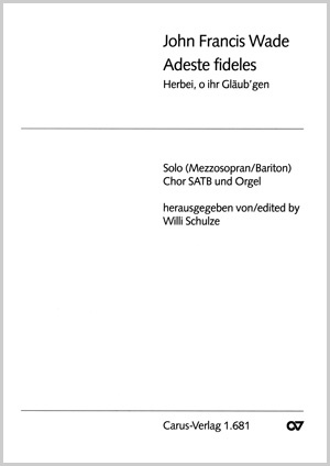 John Francis Wade: Adeste fideles (Herbei, o ihr Gläub'gen) - Noten | Carus-Verlag