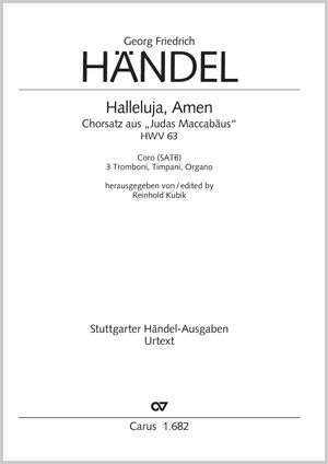 Halleluja, Amen aus: Judas Maccabäus Partitur