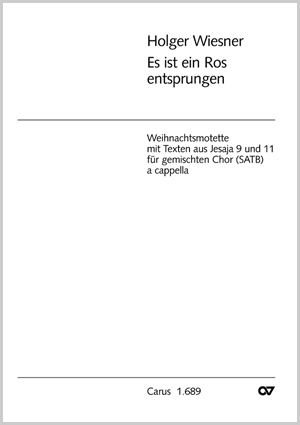 Es ist ein Ros entsprungen Partitur