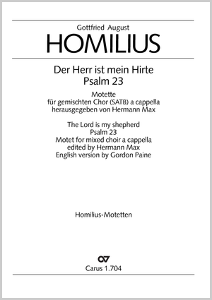 Der Herr ist mein Hirte Motette Partitur