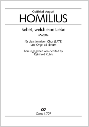 Thumbnail: Gottfried August Homilius: Sehet, welch eine Liebe