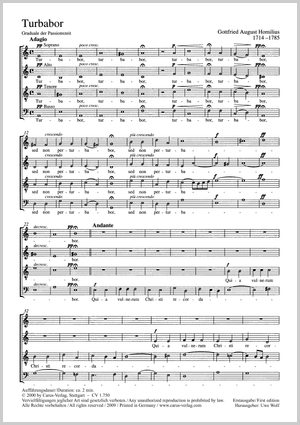 Turbabor Graduale der Passionszeit Score, First edition