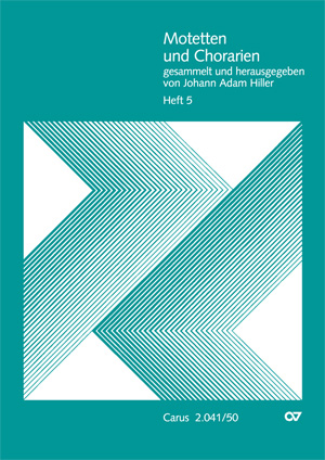 Motetten und Chorarien (Heft 5) gesammelt und herausgegeben von Johann Adam Hiller Sammlung