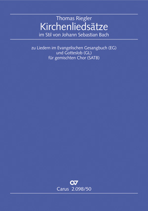 Kirchenliedsätze im Stil von Johann Sebastian Bach Chorbuch