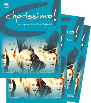 Thumbnail: Chorissimo. Instrumentale Begleitsets für Small Bigband, Vol. 1 bis Vol. 4