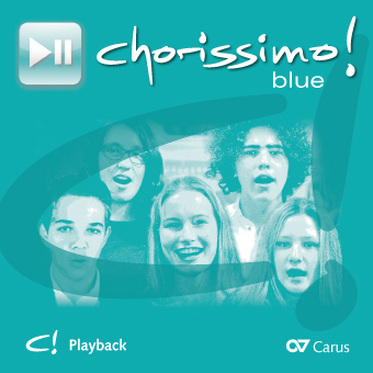 Thumbnail: chorissimo! blue. Schulchorbuch für gleiche Stimmen. Playbacks