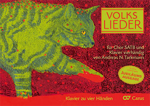 Volkslieder für Chor SATB und Klavier vierhändig von Andreas N. Tarkmann - Noten | Carus-Verlag
