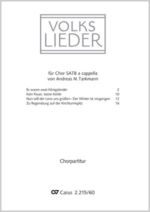 Thumbnail: Vier Volkslieder für vierstimmigen Chor a cappella