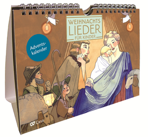 Weihnachtslieder für Kinder Adventskalender zum Aufstellen Kalender