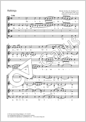 Thumbnail: Ludwig Senfl (arr.): Halleluja