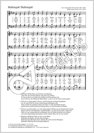 Henry Smart: Hallelujah! Hallelujah! (Halleluja! Erhebt Herz und Stimme zum Himmel) - Noten | Carus-Verlag