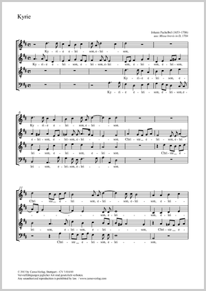 Kyrie Partition, édition séparée avec recueil de musique chorale