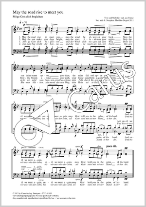 Matthias Degott (arr.): May the road rise to meet you (Möge Gott dich begleiten) - Noten | Carus-Verlag