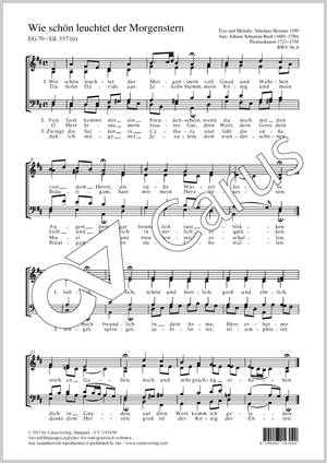 extrait de : Schwingt freudig euch empor Partition, édition séparée avec recueil de musique chorale