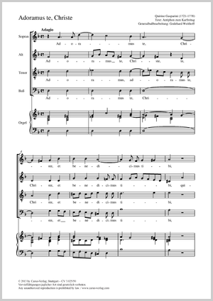 Thumbnail: Quirino Gasparini / Godehard Weithoff (arr.): Adoramus te, Christe