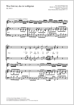 Thumbnail: Johann Sebastian Bach: Was Gott tut, das ist wohlgetan